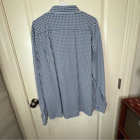 SOUTHERN TIDE MEN'S LS GINGHAM INTERCOASTAL SPORT SHIRT/YACHT BLUE Size XXL - Picture 7 of 9